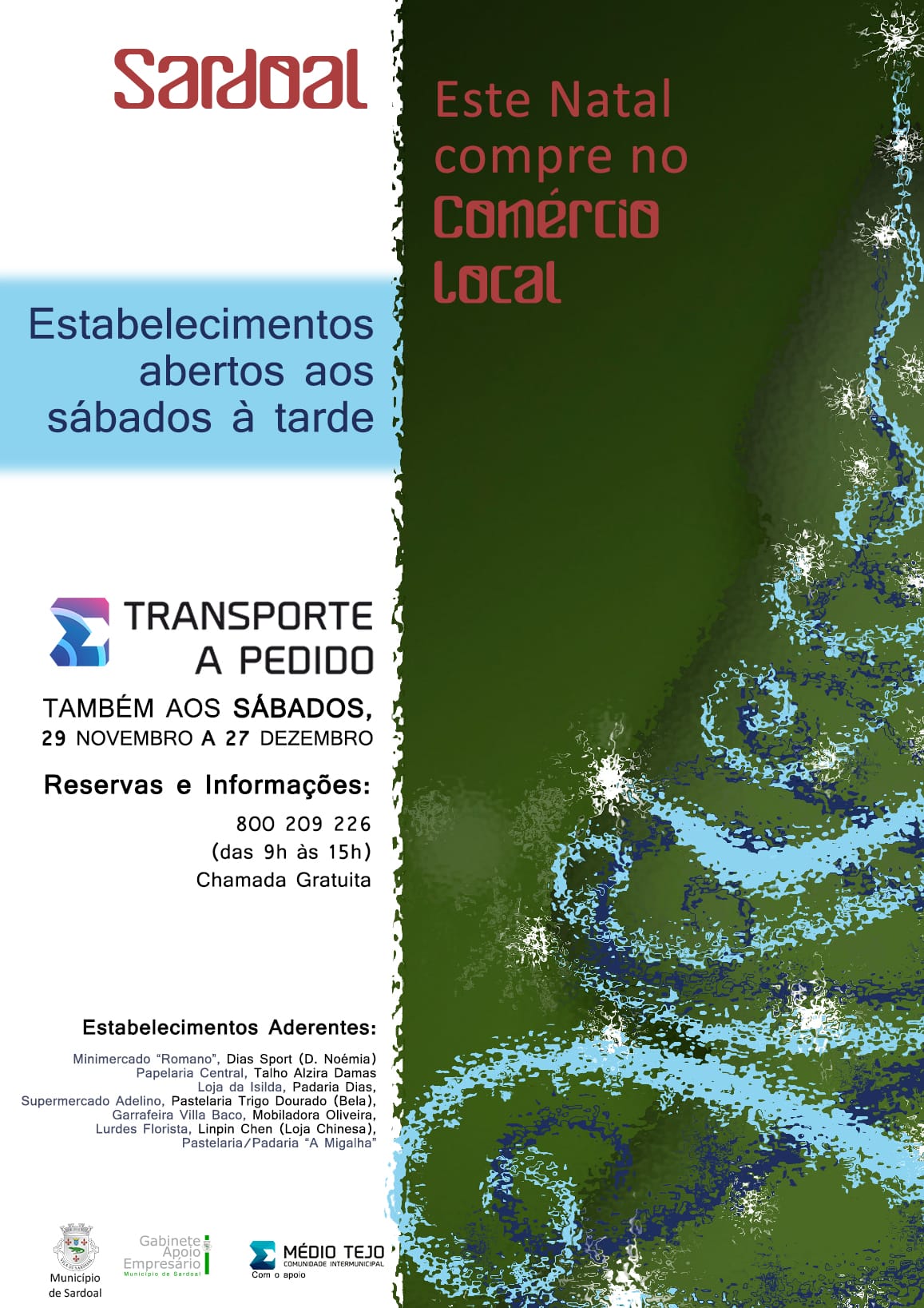 Transporte a Pedido no Sardoal na Época de Natal 2014