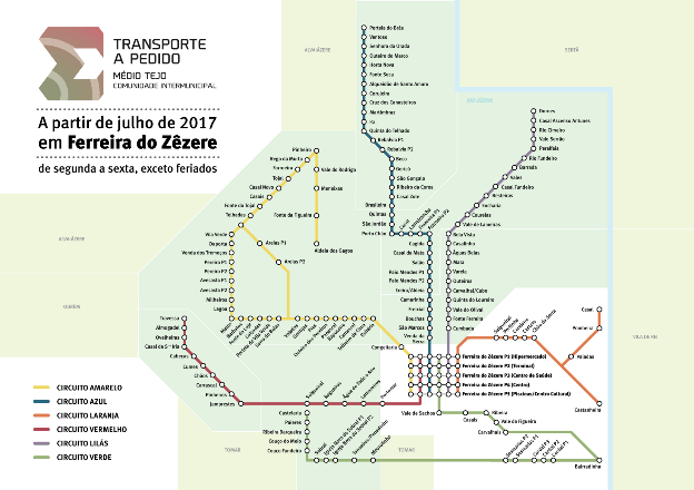 Transporte a Pedido em funcionamento no concelho de Ferreira do Zêzere a partir de 17 de julho