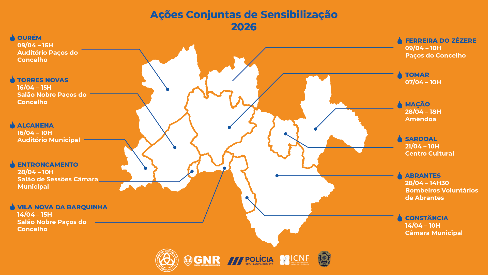 Médio Tejo prepara resposta eficaz para época de incêndios rurais