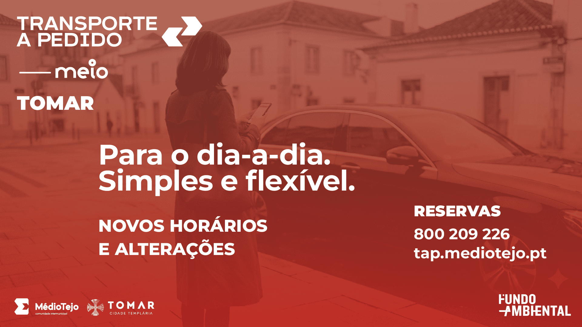 Transporte a Pedido com viagens mais simples e flexíveis em Tomar